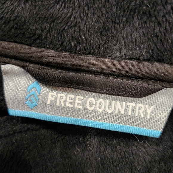 Free country size XL rain jacket soft shell faux fur lining full zip - Picture 8 of 10